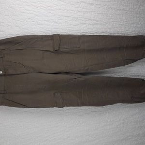 Guess Womens Cargo Jogger Pants Size 25 Army Green